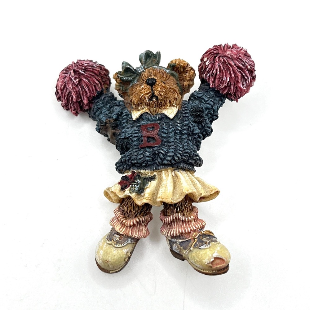 Vintage 1990s Bearwear Boyds Resin Cheerleader Half-Time Lapel Pin